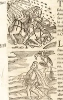 An illustration from Prodigiorvm ac ostentorvm chronicon : quae praeter naturae ordinem, motum, et operationem, et in svperioribus & his inferioribus mundi regionibus, ab exordio mundi usque ad haec nostra tempora, acciderunt ... (1557)