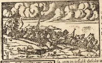 Picture 133 of 990 from Prodigiorvm ac ostentorvm chronicon : quae praeter naturae ordinem, motum, et operationem, et in svperioribus & his inferioribus mundi regionibus, ab exordio mundi usque ad haec nostra tempora, acciderunt ... (1557), leaf 91