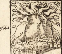 Picture 134 of 990 from Prodigiorvm ac ostentorvm chronicon : quae praeter naturae ordinem, motum, et operationem, et in svperioribus & his inferioribus mundi regionibus, ab exordio mundi usque ad haec nostra tempora, acciderunt ... (1557), leaf 91