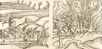 Picture 137 of 990 from Prodigiorvm ac ostentorvm chronicon : quae praeter naturae ordinem, motum, et operationem, et in svperioribus & his inferioribus mundi regionibus, ab exordio mundi usque ad haec nostra tempora, acciderunt ... (1557), leaf 93