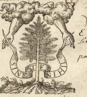 An illustration from Pseudo-Isidorus et Turrianus vapulantes, seu, Editio et censura noua epistolarum omnium : quas piissimis vrbis Romae praesulibus a B. Clemente ad Siricium, &c. nefando ausu, infelici euentu, Isidorus cognomento Mercator supposuit, Franciscus Turrianus Iesuita, aduersus Magdeburgensium elegchois, aculeato stylo defendere conatus est (1628)