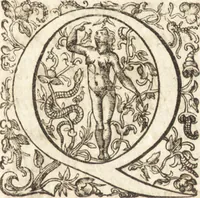 An illustration from Pseudo-Isidorus et Turrianus vapulantes, seu, Editio et censura noua epistolarum omnium : quas piissimis vrbis Romae praesulibus a B. Clemente ad Siricium, &c. nefando ausu, infelici euentu, Isidorus cognomento Mercator supposuit, Franciscus Turrianus Iesuita, aduersus Magdeburgensium elegchois, aculeato stylo defendere conatus est (1628)