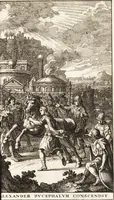 Picture 44 of 47 from Q. Curtius Rufus De rebus gestis Alexandri Magni : cum commentariis Raderi, Bongarsii, Popmae, Salmaaii, Gronovii, Loccenii & Freinshemii : hujusque & vetustioribus supplementis, nec non locorum difficiliorum interpretatione, & indice philologico locupletissimo rerum & verborum : accedunt figurae aeneae ad historiam Alexandri Magni apud curtium illustrandam necessariae (1696), leaf 916