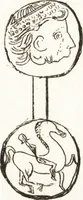 An illustration from Recherches sur l'origine, l'esprit et les progrès des arts de la Grèce : sur leur connexion avec les arts et la religion de plus anciens peuples connus : sur les monumens antiques de l'Inde, de la Perse, du reste de l'Asie, de l'Europe et de l'Égypte (1785)