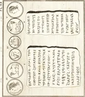 An illustration from Recherches sur l'origine, l'esprit et les progrès des arts de la Grèce : sur leur connexion avec les arts et la religion de plus anciens peuples connus : sur les monumens antiques de l'Inde, de la Perse, du reste de l'Asie, de l'Europe et de l'Égypte (1785)