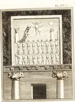 An illustration from Recherches sur l'origine, l'esprit et les progrès des arts de la Grèce : sur leur connexion avec les arts et la religion de plus anciens peuples connus : sur les monumens antiques de l'Inde, de la Perse, du reste de l'Asie, de l'Europe et de l'Égypte (1785)