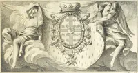 An illustration from Recueil des plans, coupes et elévations du nouvel Hôtel de ville de Rouen : dont la construction a été commencée en mai 1757, et avec les plans d'un accroissement et autres ouvrages projettés par cette ville (1758)