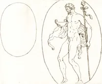 Picture 122 of 305 from Recueil de trois cent têtes et sujets de composition [graphic] (1775), leaf 128