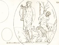 An illustration from Recueil de trois cent têtes et sujets de composition [graphic] (1775)