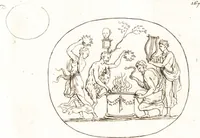 An illustration from Recueil de trois cent têtes et sujets de composition [graphic] (1775)