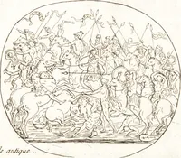 An illustration from Recueil de trois cent têtes et sujets de composition [graphic] (1775)