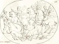 Picture 180 of 305 from Recueil de trois cent têtes et sujets de composition [graphic] (1775), leaf 186