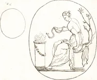 Picture 187 of 305 from Recueil de trois cent têtes et sujets de composition [graphic] (1775), leaf 194