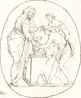 An illustration from Recueil de trois cent têtes et sujets de composition [graphic] (1775)