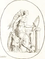 An illustration from Recueil de trois cent têtes et sujets de composition [graphic] (1775)