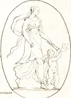 Picture 302 of 305 from Recueil de trois cent têtes et sujets de composition [graphic] (1775), leaf 306
