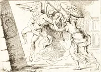 An illustration from Recueil de trois cent têtes et sujets de composition [graphic] (1775)