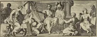 An illustration from Sentimens des plus habiles peintres du tems, sur la pratique de la peinture et sculpture : recueillis & mis en tables de preceptes, avec six discours academiques, extraits des conferences tenuës en l'Academie Royale desdits arts ... par Henry Testelin, peintre du roi, professeur & secretaire en ladite Academie (1680)