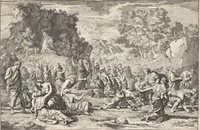 An illustration from Sentimens des plus habiles peintres du tems, sur la pratique de la peinture et sculpture : recueillis & mis en tables de preceptes, avec six discours academiques, extraits des conferences tenuës en l'Academie Royale desdits arts ... par Henry Testelin, peintre du roi, professeur & secretaire en ladite Academie (1680)