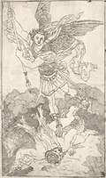 An illustration from Sentimens des plus habiles peintres du tems, sur la pratique de la peinture et sculpture : recueillis & mis en tables de preceptes, avec six discours academiques, extraits des conferences tenuës en l'Academie Royale desdits arts ... par Henry Testelin, peintre du roi, professeur & secretaire en ladite Academie (1680)