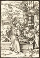 Picture 105 of 142 from Speculum passionis Domini Nostri Ihesu Christi : in quo relucẽt hec omnia singulariter vere & absolute, puta omnis p[er]fectio yerarchie, omniũ fidelium beatitudo, omnes virtutes, dona, fructus, et spiritualiũ bonorũ omnium efficacia, quod in fine prime partis huius speculi manifestissime cõprobat̃ (1507), leaf 133