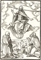 An illustration from Speculum passionis Domini Nostri Ihesu Christi : in quo relucẽt hec omnia singulariter vere & absolute, puta omnis p[er]fectio yerarchie, omniũ fidelium beatitudo, omnes virtutes, dona, fructus, et spiritualiũ bonorũ omnium efficacia, quod in fine prime partis huius speculi manifestissime cõprobat̃ (1507)