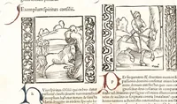 An illustration from Speculum passionis Domini Nostri Ihesu Christi : in quo relucẽt hec omnia singulariter vere & absolute, puta omnis p[er]fectio yerarchie, omniũ fidelium beatitudo, omnes virtutes, dona, fructus, et spiritualiũ bonorũ omnium efficacia, quod in fine prime partis huius speculi manifestissime cõprobat̃ (1507)