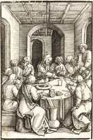 Picture 40 of 142 from Speculum passionis Domini Nostri Ihesu Christi : in quo relucẽt hec omnia singulariter vere & absolute, puta omnis p[er]fectio yerarchie, omniũ fidelium beatitudo, omnes virtutes, dona, fructus, et spiritualiũ bonorũ omnium efficacia, quod in fine prime partis huius speculi manifestissime cõprobat̃ (1507), leaf 45