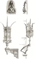 An illustration from Der Stil in den technischen und tektonischen Künsten, oder, Praktische Aesthetik : ein Handbuch für Techniker, Künstler und Kunstfreunde (1860)