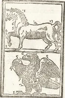 An illustration from Thesavrvs artificiosae memoriae : concionatoribus, philosophis, medicis, iuristis, oratoribus, procuratoribus, caeterisq; bonarum litterarum amatoribus, negociatoribus insuper alijsq; similibus, tenacem ac firmam rerum memoriam cupientibus, perutilis : ac omnes sui amatores & possessores valde locupletans, insimulq; decorant : cum rerum c[ae]lestium atq; terrestrium tenax, ac tutum scrinium esse possit (1579)