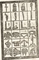 An illustration from Thesavrvs artificiosae memoriae : concionatoribus, philosophis, medicis, iuristis, oratoribus, procuratoribus, caeterisq; bonarum litterarum amatoribus, negociatoribus insuper alijsq; similibus, tenacem ac firmam rerum memoriam cupientibus, perutilis : ac omnes sui amatores & possessores valde locupletans, insimulq; decorant : cum rerum c[ae]lestium atq; terrestrium tenax, ac tutum scrinium esse possit (1579)