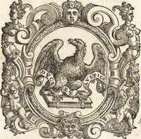An illustration from Thesavrvs artificiosae memoriae : concionatoribus, philosophis, medicis, iuristis, oratoribus, procuratoribus, caeterisq; bonarum litterarum amatoribus, negociatoribus insuper alijsq; similibus, tenacem ac firmam rerum memoriam cupientibus, perutilis : ac omnes sui amatores & possessores valde locupletans, insimulq; decorant : cum rerum c[ae]lestium atq; terrestrium tenax, ac tutum scrinium esse possit (1579)