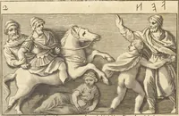 An illustration from Thomae Dempsteri a muresk Scoti pandectarum in Pisano Lyceo professoris ordinarii De Etruria regali libri septem : opus postumum in duas partes divisum (1723)