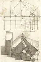 An illustration from Traité des pratiques geometrales et perspectives : enseignées dans l'Academie royale de la peinture et sculpture (1665)