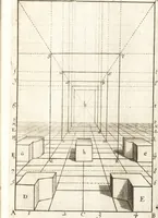 An illustration from Traité des pratiques geometrales et perspectives : enseignées dans l'Academie royale de la peinture et sculpture (1665)