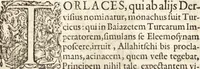 An illustration from Vitae et icones sultanorum Turcicorum, principum Persarum aliorumq[ue] illustrium heroum heroinarumq[ue] ab Osmane usq[ue] ad Mahometem II : ad vivum ex antiquis mettallis effictae, primum ex Co[n]sta[n]tinopoli D. Imp. Ferdina[n]do oblatae nunc descriptae & tetras[t]ichis succinctis illustratae (1596)