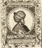 Picture 67 of 135 from Vitae et icones sultanorum Turcicorum, principum Persarum aliorumq[ue] illustrium heroum heroinarumq[ue] ab Osmane usq[ue] ad Mahometem II : ad vivum ex antiquis mettallis effictae, primum ex Co[n]sta[n]tinopoli D. Imp. Ferdina[n]do oblatae nunc descriptae & tetras[t]ichis succinctis illustratae (1596), leaf 165