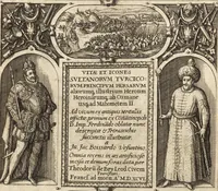 Picture 3 of 135 from Vitae et icones sultanorum Turcicorum, principum Persarum aliorumq[ue] illustrium heroum heroinarumq[ue] ab Osmane usq[ue] ad Mahometem II : ad vivum ex antiquis mettallis effictae, primum ex Co[n]sta[n]tinopoli D. Imp. Ferdina[n]do oblatae nunc descriptae & tetras[t]ichis succinctis illustratae (1596), leaf 4