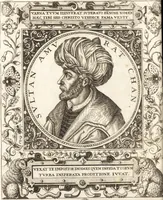 Picture 24 of 135 from Vitae et icones sultanorum Turcicorum, principum Persarum aliorumq[ue] illustrium heroum heroinarumq[ue] ab Osmane usq[ue] ad Mahometem II : ad vivum ex antiquis mettallis effictae, primum ex Co[n]sta[n]tinopoli D. Imp. Ferdina[n]do oblatae nunc descriptae & tetras[t]ichis succinctis illustratae (1596), leaf 41