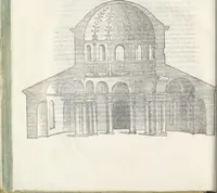 An illustration from Vrbis Romae topographia : nvper ab ipso avctore nonnvllis erroribvs svblatis emandata, addita etiam interpretatione nominum quæ unica litera uel syllaba in antiquis titulis scripta inueniuntur : cvi etiam ab eodem adiectae svnt qvam breuissimæ obseruationes de prænomine, nomine, & cognomine de quibus etsi multi multa scripsere nemo tamen hactenus rei ueritatem attigisse videtur (1544)