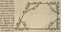 Picture 5 of 58 from Gründtlicher Bericht vom Feldmessen, wie man allerley Felder, Wiesen, Wälde, vnd andere Ort, durch wahren geometrischen Grund abmessen vnd Erkundigen solle : darinnen sonderlich die grosse Irrthumben, so bisshero in dieser Kunst vorgangen, eröffnet vnd verbessert werden : dessgleichen von dem Marscheiden, Bergwercken, Wasserwagen, vnd andern herrlichen Erfindungen nutzlicher Bericht. (1615), leaf 24
