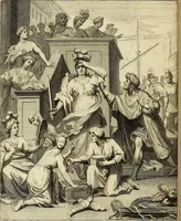 An illustration from Grondlegginge ter teekenkonst : zynde een korte en zeekere weg om door middel van de geometrie of meetkunde, de teeken-konst volkomen te leeren (1701)