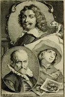 An illustration from De groote schouburgh der Nederlantsche konstschilders en schilderessen : waar van 'er veele met hunne beeltenissen ten tooneel verschynen, en hun levensgedrag en konstwerken beschreven worden: zynde een vervolg op het Schilderboek van K. v. Mander ... (1753)