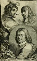 An illustration from De groote schouburgh der Nederlantsche konstschilders en schilderessen : waar van 'er veele met hunne beeltenissen ten tooneel verschynen, en hun levensgedrag en konstwerken beschreven worden: zynde een vervolg op het Schilderboek van K. v. Mander ... (1753)