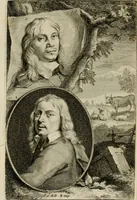 An illustration from De groote schouburgh der Nederlantsche konstschilders en schilderessen : waar van 'er veele met hunne beeltenissen ten tooneel verschynen, en hun levensgedrag en konstwerken beschreven worden: zynde een vervolg op het Schilderboek van K. v. Mander ... (1753)