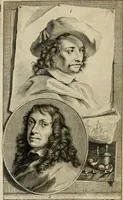 An illustration from De groote schouburgh der Nederlantsche konstschilders en schilderessen : waar van 'er veele met hunne beeltenissen ten tooneel verschynen, en hun levensgedrag en konstwerken beschreven worden: zynde een vervolg op het Schilderboek van K. v. Mander ... (1753)