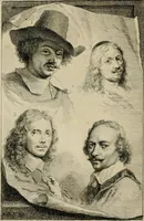 An illustration from De groote schouburgh der Nederlantsche konstschilders en schilderessen : waar van 'er veele met hunne beeltenissen ten tooneel verschynen, en hun levensgedrag en konstwerken beschreven worden: zynde een vervolg op het Schilderboek van K. v. Mander ... (1753)