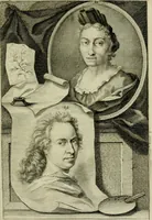 An illustration from De groote schouburgh der Nederlantsche konstschilders en schilderessen : waar van 'er veele met hunne beeltenissen ten tooneel verschynen, en hun levensgedrag en konstwerken beschreven worden: zynde een vervolg op het Schilderboek van K. v. Mander ... (1753)