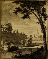 An illustration from Groot schilderboek : waar in de schilderkonst in al haar deelen grondig werd onderweezen, ook door redeneeringen en printverbeeldingen verklaard : met voorbeelden uyt de beste konst-stukken der oude en nieuwe puyk-schilderen bevestigd : en derzelver wel- en misstand aangeweezen (1712)