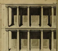 An illustration from Groot schilderboek : waar in de schilderkonst in al haar deelen grondig werd onderweezen, ook door redeneeringen en printverbeeldingen verklaard : met voorbeelden uyt de beste konst-stukken der oude en nieuwe puyk-schilderen bevestigd : en derzelver wel- en misstand aangeweezen (1712)